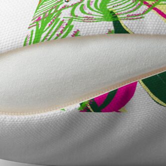 Thumbnail 2 of 3, Throw Pillow, Montego Bay - White designed and sold by nwIllustration.