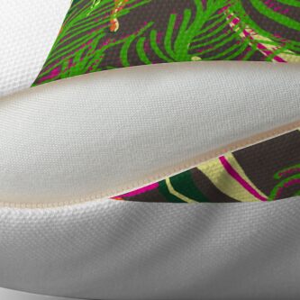 Thumbnail 2 of 3, Throw Pillow, Montego Bay - Brown designed and sold by nwIllustration.