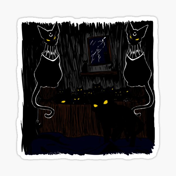 Cats of Ulthar Sticker