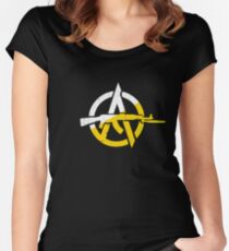 Anarcho Capitalism Women's Fitted Scoop T-Shirt