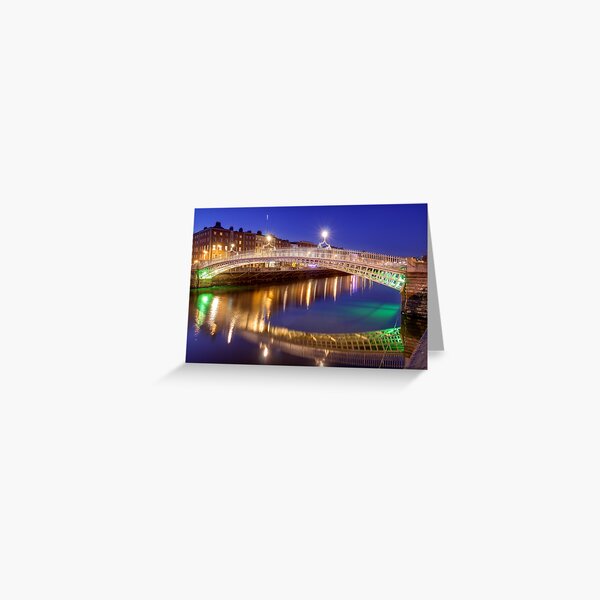Ha'penny bridge, Dublin Greeting Card
