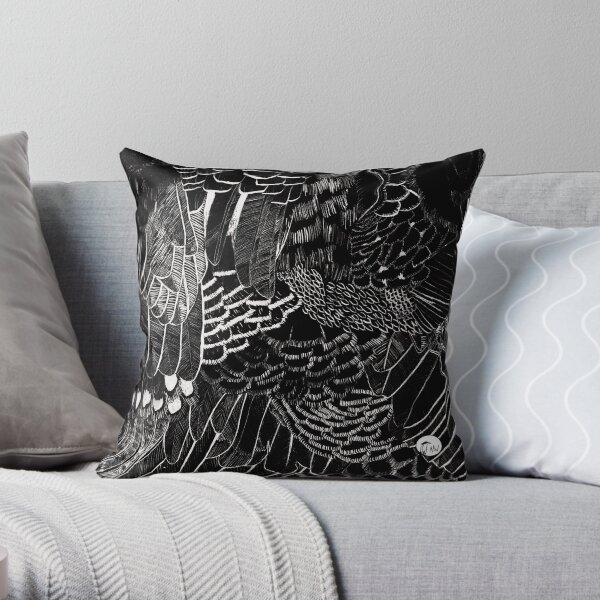 Rio - Black Throw Pillow