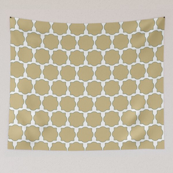 Item preview, Beige Quatrefoil Grid Pattern designed and sold by 2CreativeNomads.