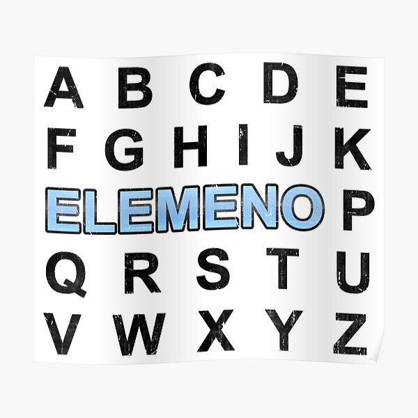 Download Abc Elemeno Posters Redbubble