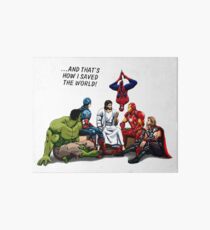 Jesus and His Heroes Friends Art Board Print