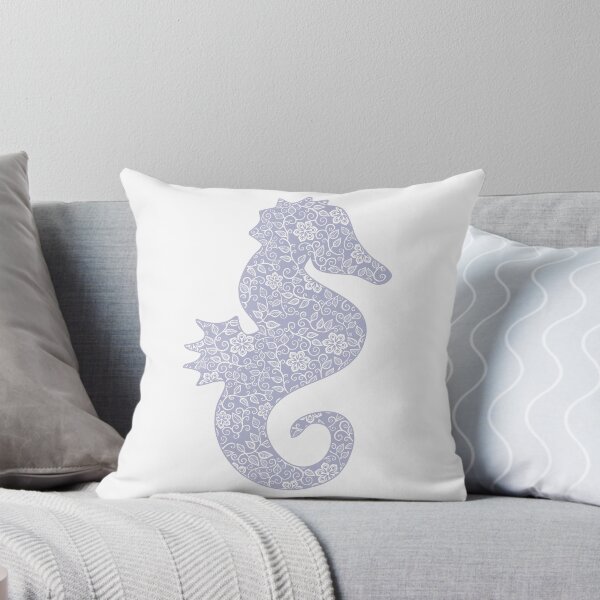 Item preview, Lavender Floral Seahorse designed and sold by Designedwithtlc.