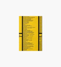 Library Sign - Dewey Decimal System by Tens - Caution Yellow Art Board