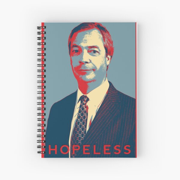 Nigel Farage  - Hopeless Spiral Notebook