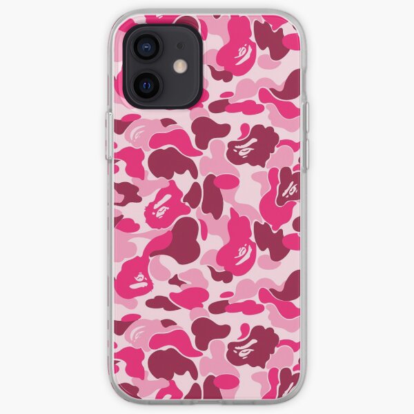 Pink Bape Camo iPhone Soft Case