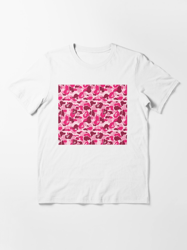 pink camo bape shirt