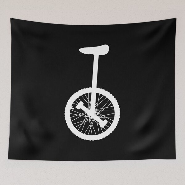 Item preview, Unicycle silhouette white designed and sold by RetroFuchs.