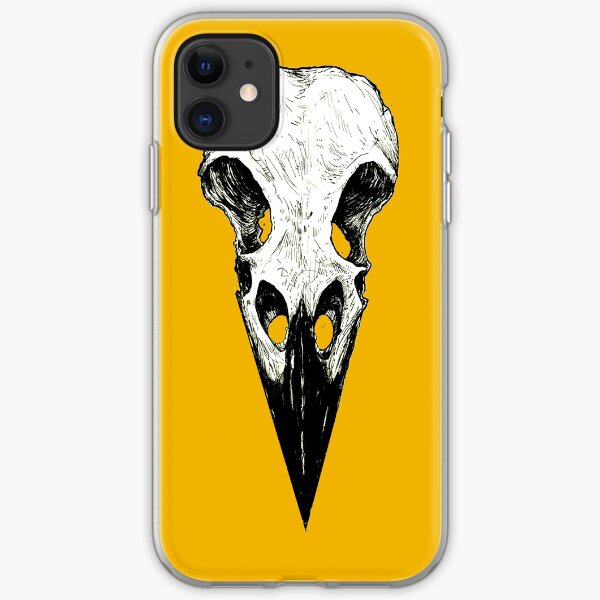 Raven Skull iPhone Soft Case