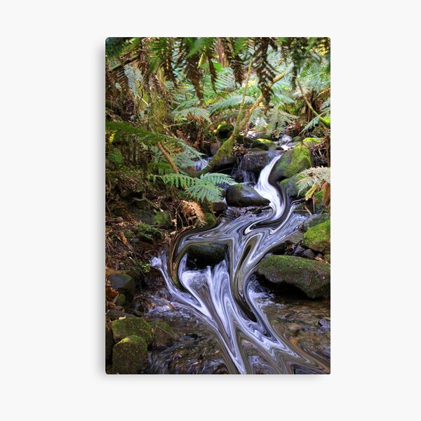 Distorted Tasmanian landscape Canvas Print