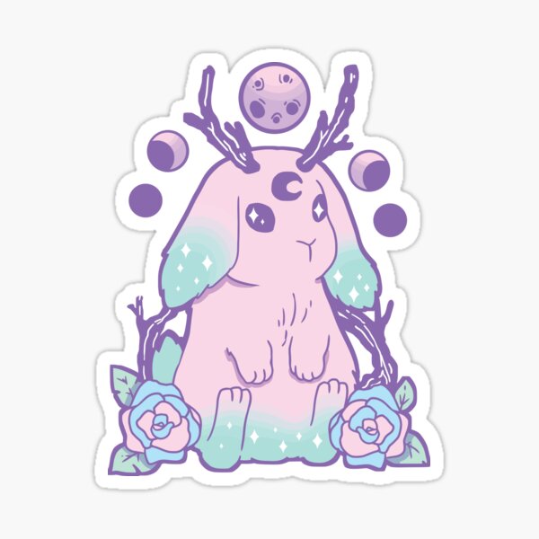 Nu Goth, Pastel Goth Aesthetic, Witchy Creepy Cute' Sticker