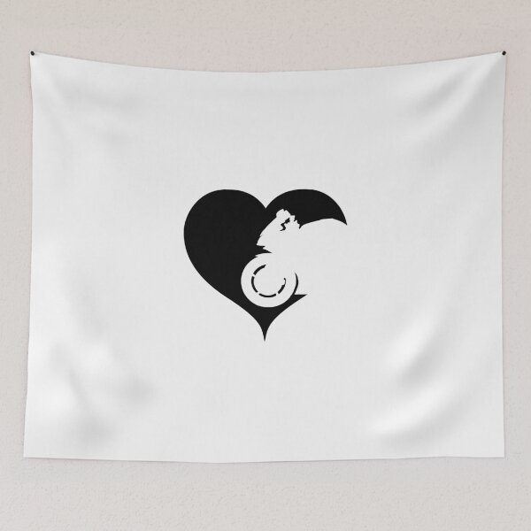 Item preview, Motorcycle with heart designed and sold by RetroFuchs.