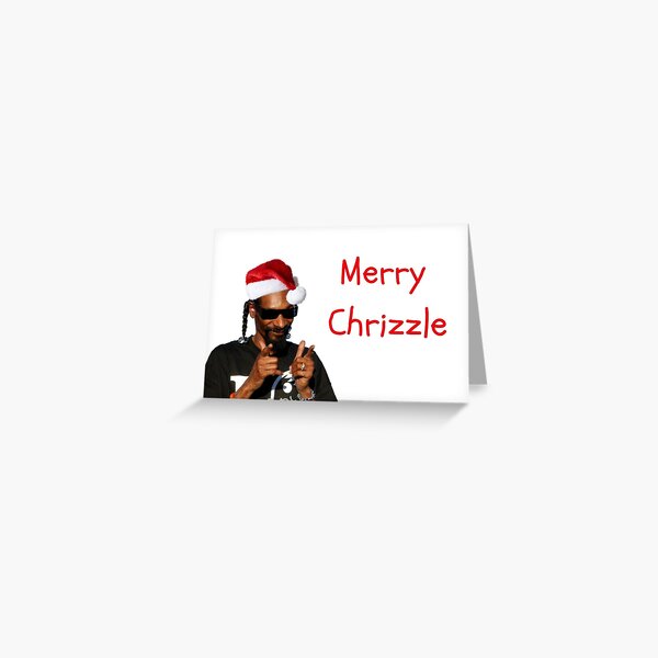 Snoopy Xmas Card, rapper greeting card Greeting Card