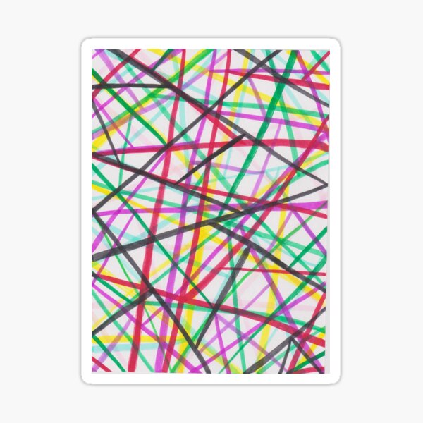 Pattern with paint pen 2 Sticker