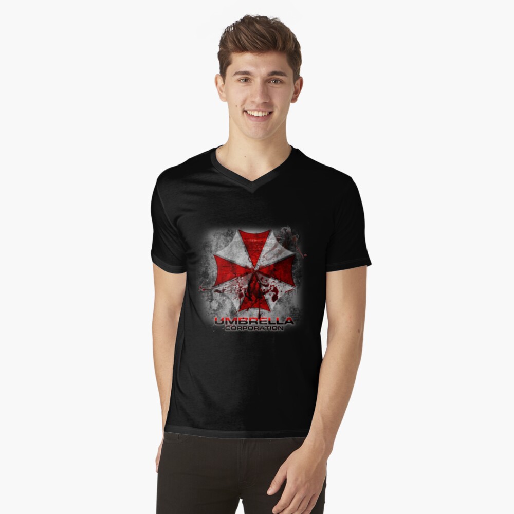 Umbrella Corporation - PixelRetro Video Game T-shirt - Resident Evil