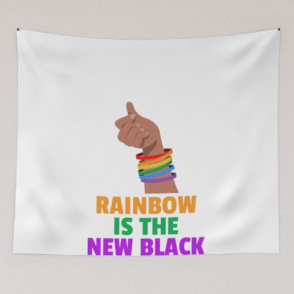 Item preview, RAINBOW IS THE NEW BLACK designed and sold by styleofpop.