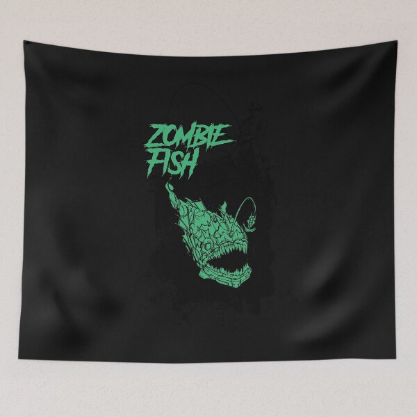 Item preview, Zombie fish Halloween designed and sold by dtino.