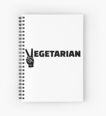 Vegetarian peace Spiral Notebook