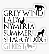Game of Thrones Direwolves Sticker