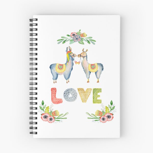Item preview, Llama Love Watercolor Alpaca Lover Design designed and sold by Maryna Denysenko.