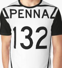 Pennsylvania Route PA 132 (1948) | United States Highway Shield Sign Graphic T-Shirt