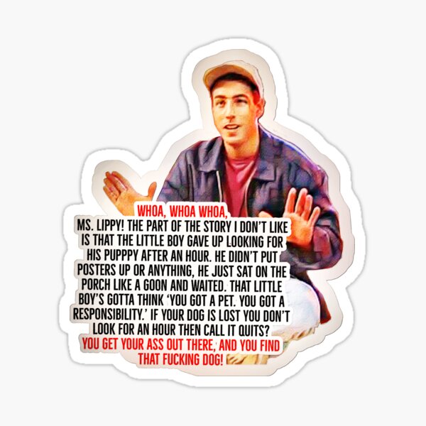 Billy Madison-the puppy who lost his way Sticker