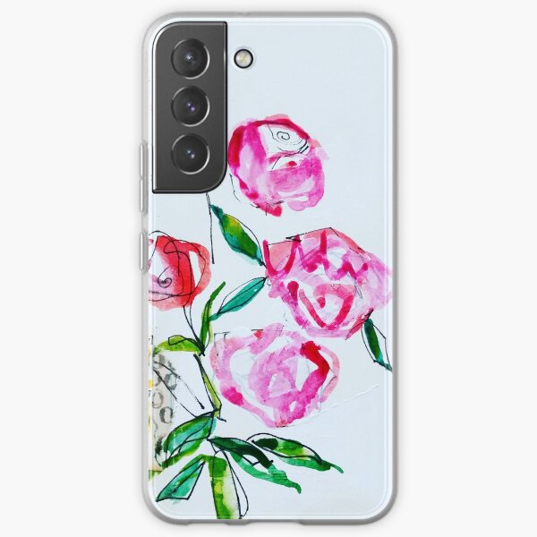 Foxglove and rose Samsung Galaxy Soft Case
