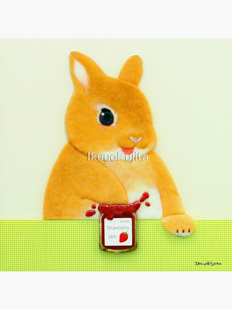 strawberry jam I (2016) Rabbit Bunny Art Poster
