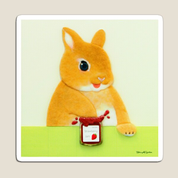 strawberry jam I (2016) Rabbit / Bunny Art Magnet