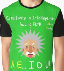 Albert Einstein AE...IOU! Graphic T-Shirt