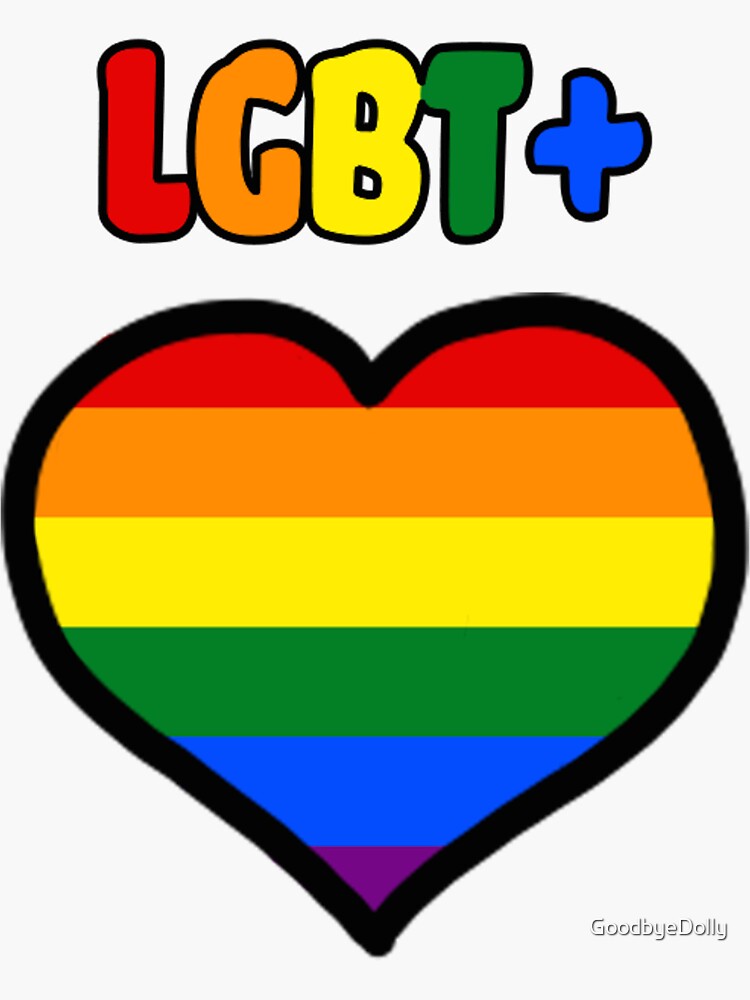 gay pride logo heart