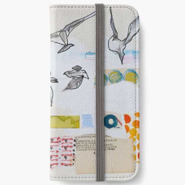 Grey Gulls iPhone Wallet