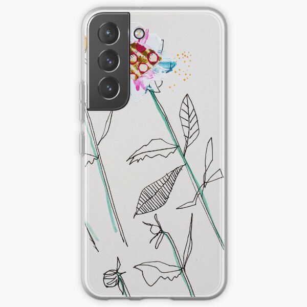 Drawn Flowers Samsung Galaxy Soft Case