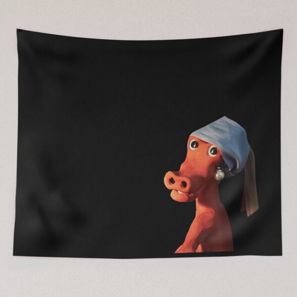 Item preview, (Dinosaur) Girl with a Pearl Earring designed and sold by Sara Sadler.