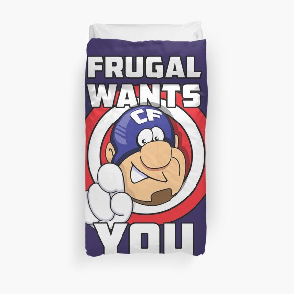 Frugal wants YOU Duvet Cover