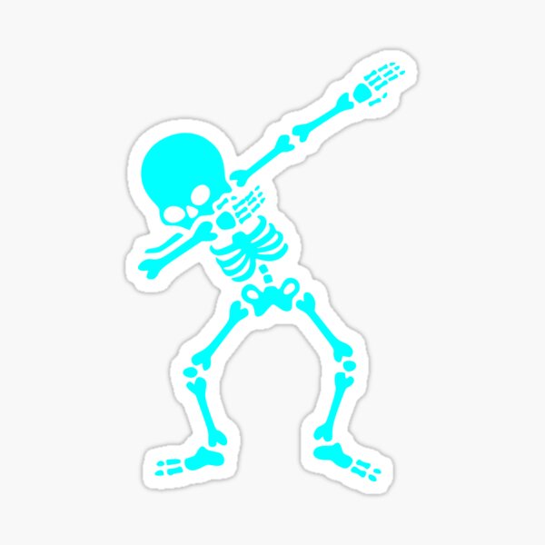 Yeet Dab - Dabbing Trendy Dance Emote Meme - Autumn Fall Kids Teens -  Stickman - Light Blue - Kids Fashion - Sticker