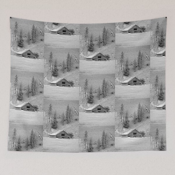 Item preview, Black and White Photo of Barn Scene designed and sold by 2CrabbySisters.