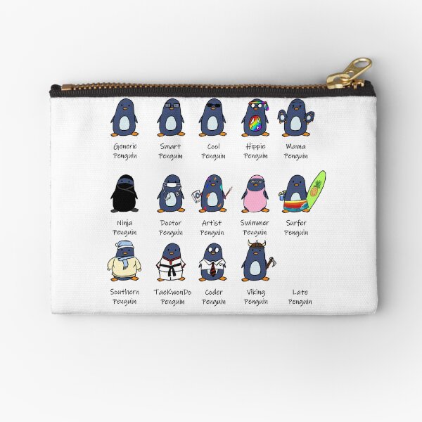 Item preview, Types of Penguins Design designed and sold by Blenderbeetle.