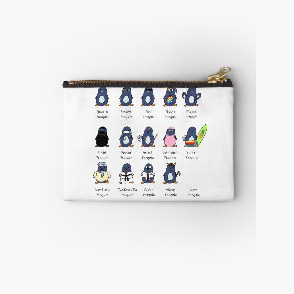 Item preview, Types of Penguins Design designed and sold by Blenderbeetle.