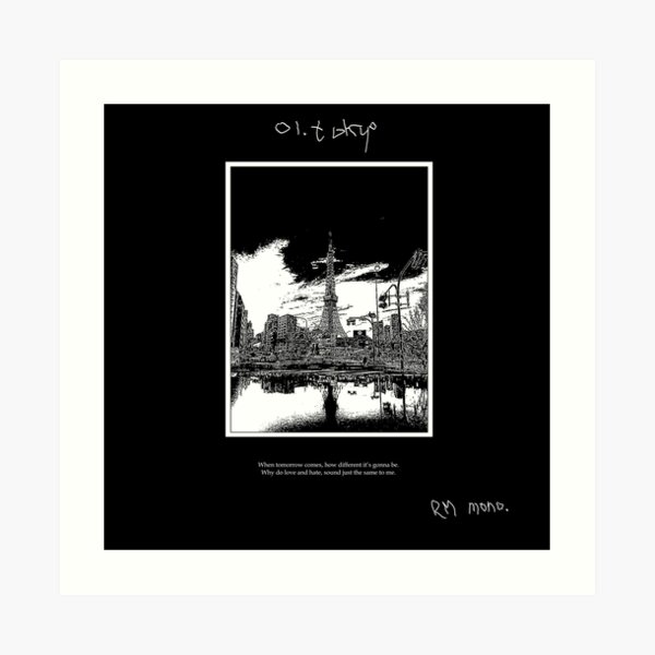 RM Mono. - Tokyo Art Print