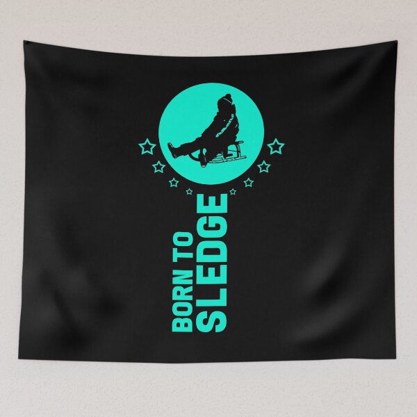 Item preview, Sledging Sledge Snow Winter sports Piste Gift designed and sold by design2try.