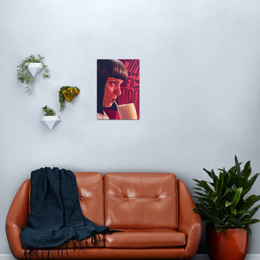 Mia Wallace Pulp Fiction Metal Print