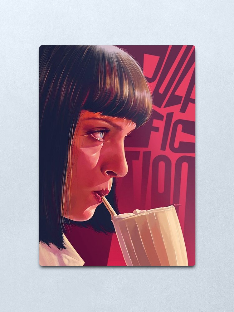 Alternate view of Mia Wallace Pulp Fiction Metal Print