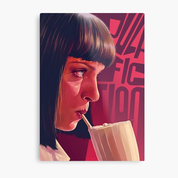 Mia Wallace Pulp Fiction Metal Print