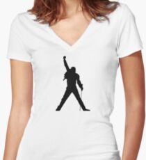 Königin. Shirt mit V-Ausschnitt