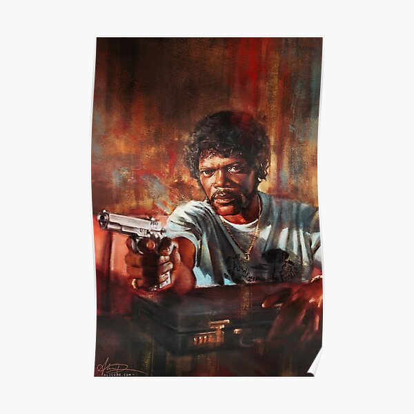 Samuel L Jackson In Pulp Fiction as Jules Winnifield Poster