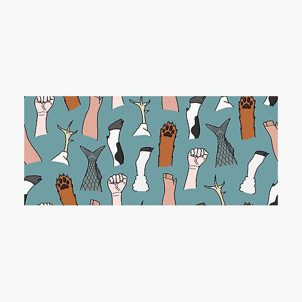 Animal Equality Fists Photographic Print